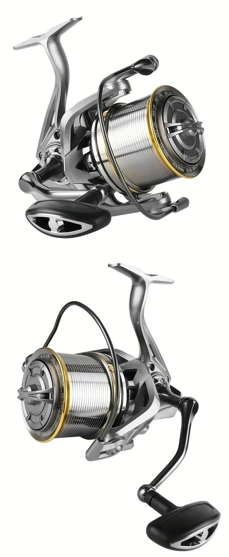 BILLINGS Spinning Reel 44LB Max Drag,4.8:1 Gear Ratio,NGK 8000~14000 Series Long Casting Fishing Reels for Saltwater Freshwater