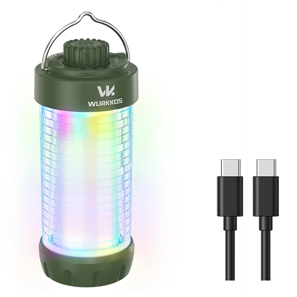 Wurkkos CL01 Mini RGB 360° Flashlight, 550 Lumens, 21700 Rechargeable LED Flashlight, Camping Light, Power Bank, Waterproof
