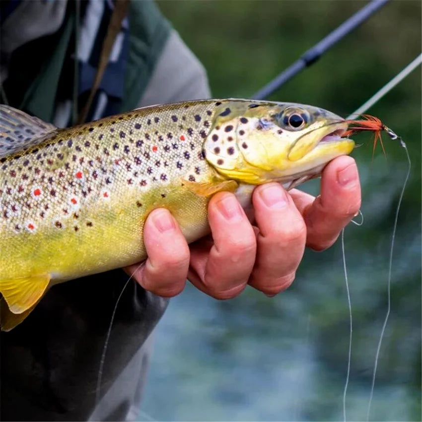 Trout Fly Fishing Flies Collection 32-112Pcs Flies Dry Wet Nymph Streamers Fly Assortment with Fly Box Flyfishing Fly Lures Kits