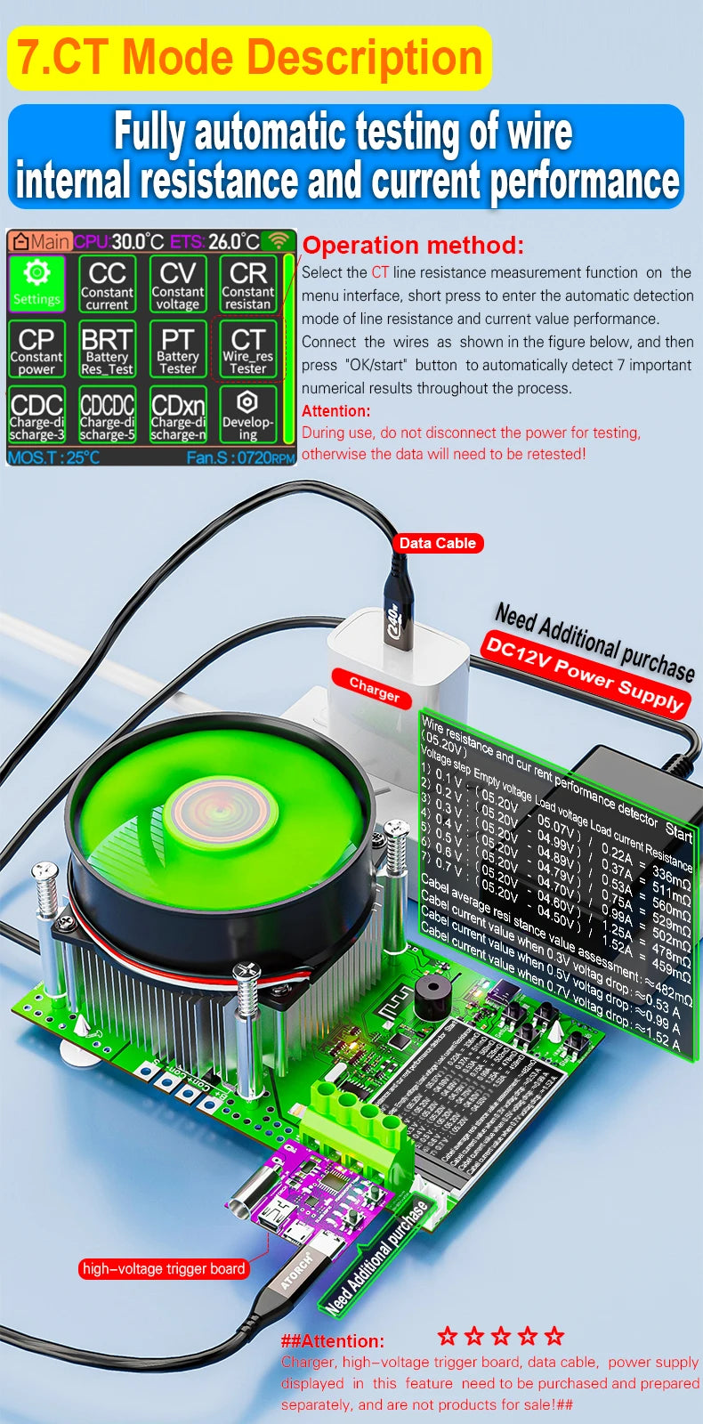 ‌Tuya WiFi Smart Battery Tester 18650 Capacity Meter USB Electronic Load Internal Resistance Detector with Real-Time APP Monitor