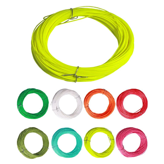 100ft ,1F-8F Weight Forwad Floating Fly Fishing Line Fluo Front Welded Loop FLy line,fishing goods,pesca,fishing accessories