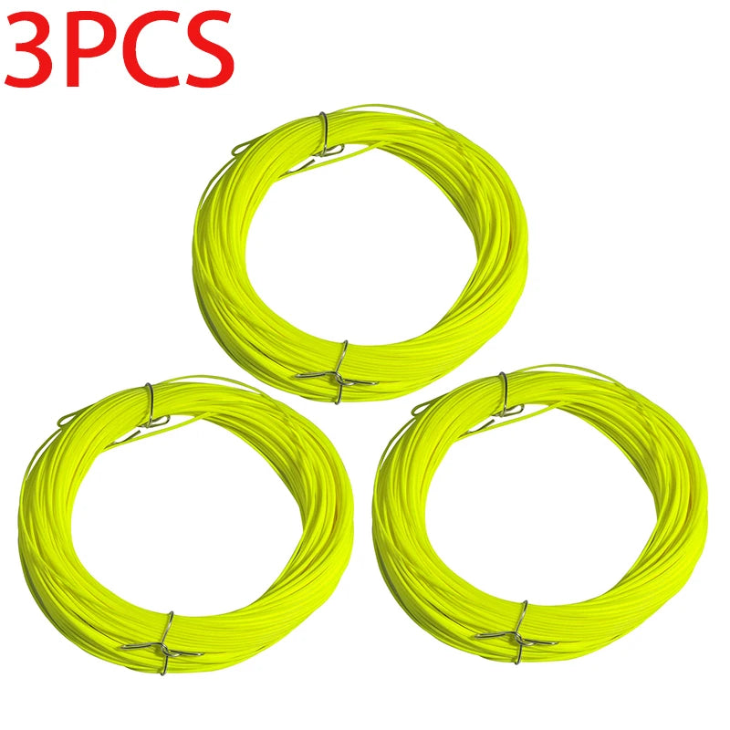 100ft ,1F-8F Weight Forwad Floating Fly Fishing Line Fluo Front Welded Loop FLy line,fishing goods,pesca,fishing accessories
