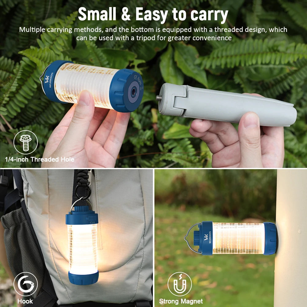 Wurkkos CL01 Mini RGB 360° Flashlight, 550 Lumens, 21700 Rechargeable LED Flashlight, Camping Light, Power Bank, Waterproof