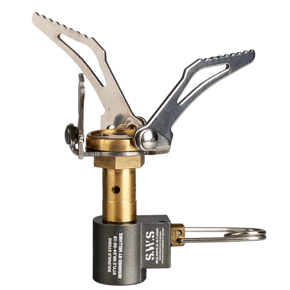 Folding Camping Stove Mini Camping Stove 2000W Outdoor Gas Burner Lightweight Portable Survival Furnace for Camping Hiking
