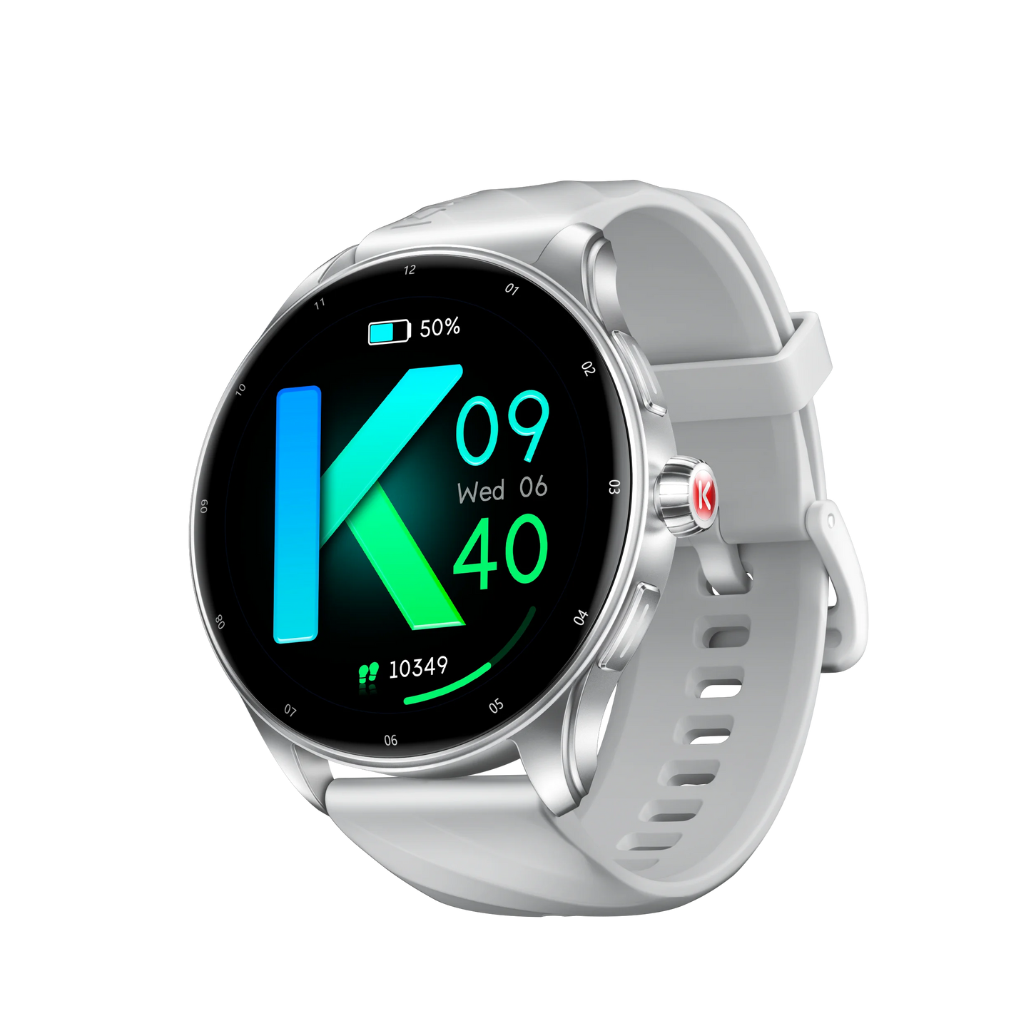 KUMI GW5 Pro Smartwatch 1.43" AMOLED IP68 Waterproof Bluetooth 5.2 Fitness Tracker Heart Rate Blood Oxygen Monitor
