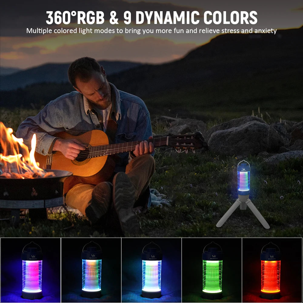 Wurkkos CL01 Mini RGB 360° Flashlight, 550 Lumens, 21700 Rechargeable LED Flashlight, Camping Light, Power Bank, Waterproof