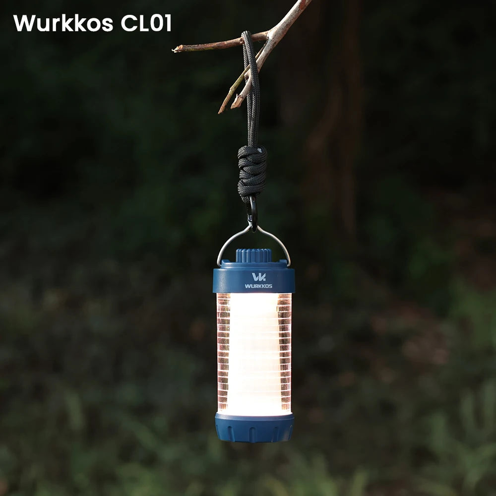 Wurkkos CL01 Mini RGB 360° Flashlight, 550 Lumens, 21700 Rechargeable LED Flashlight, Camping Light, Power Bank, Waterproof