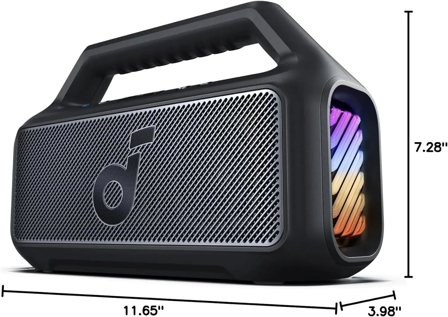 Soundcore Boom V2 by Anker, Outdoor Speaker, 80W, Subwoofer, BassUp 2.0, 24H Playtime, IPX7 Waterproof, Floatable (Refurbished)