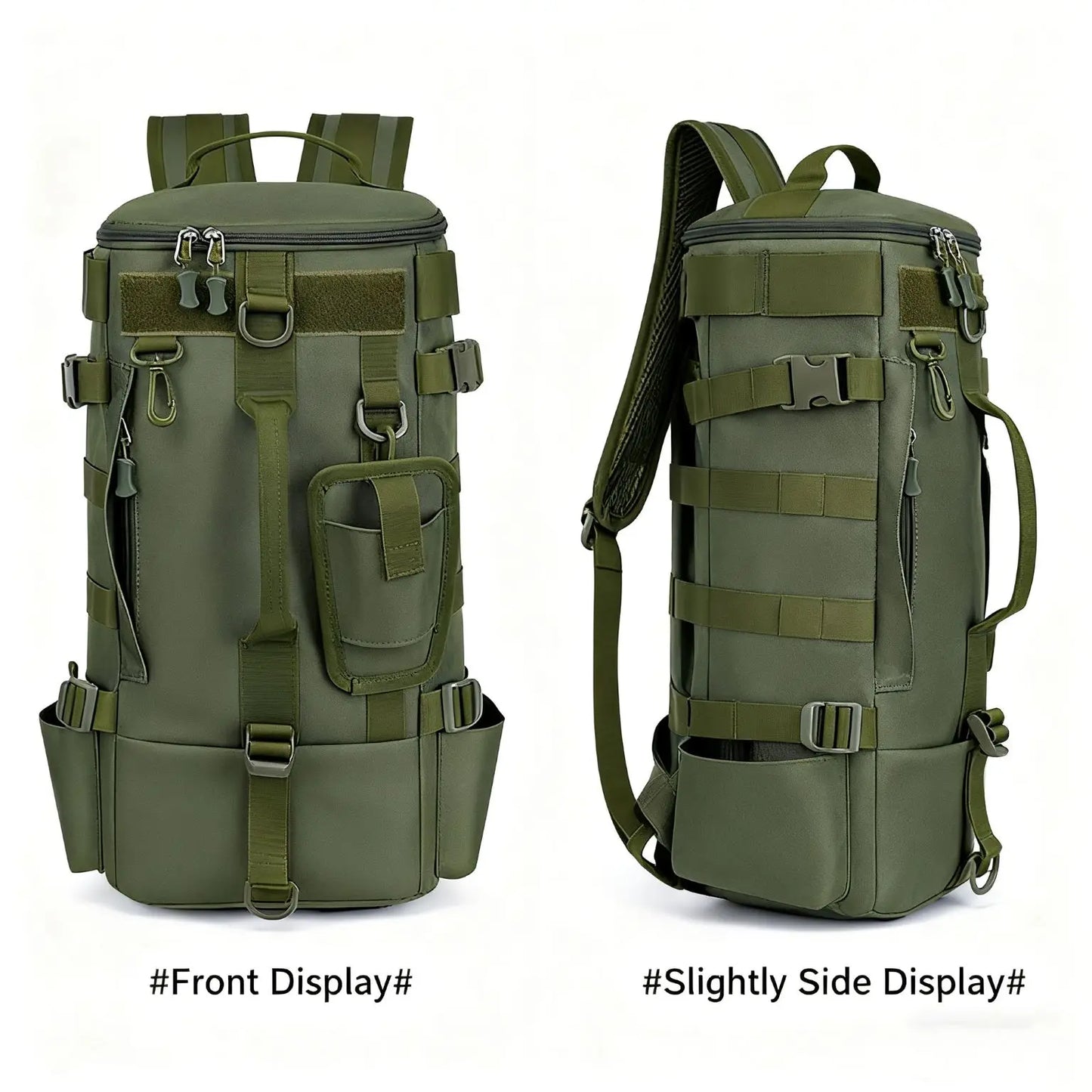 Multifunctional Fishing Backpack Tackle Bag with Rod Holders Fish Equipment Storage Waterproof Wear-resistant Outdoor Sports Bag