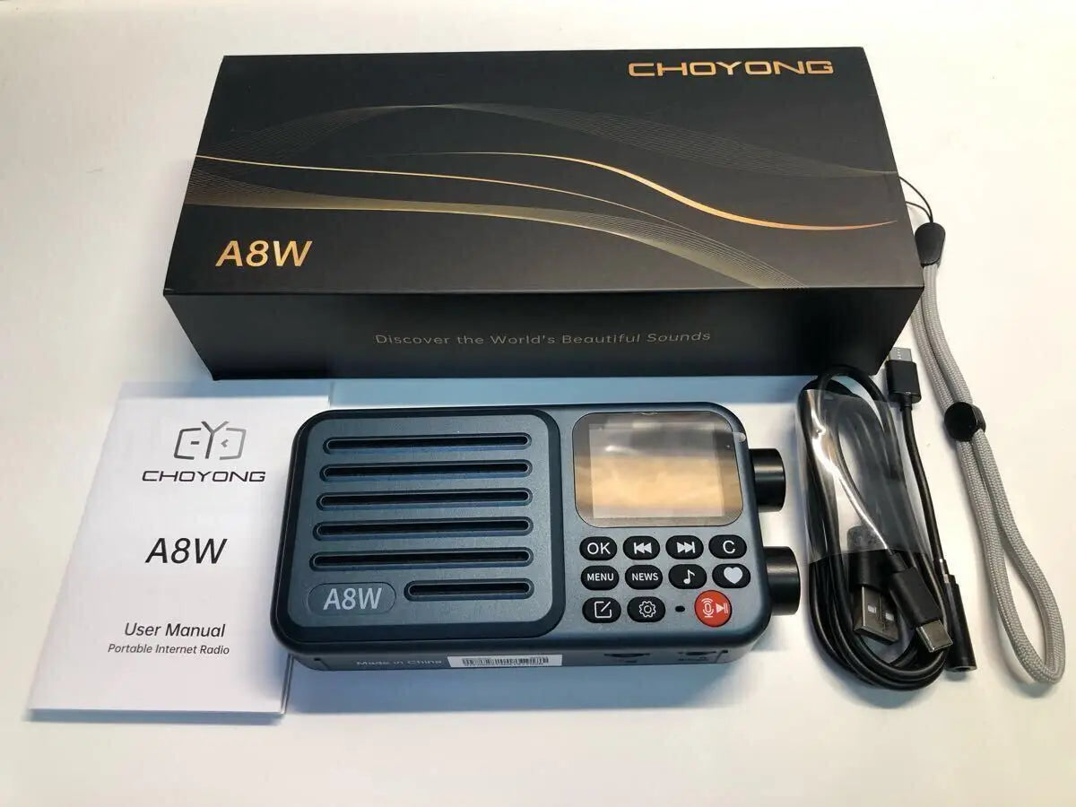 Bulk stock【Official & Original】Choyong A8W Internet Radio (Global Version) w/Alarm Clock