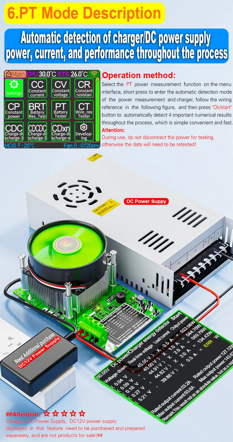 ‌Tuya WiFi Smart Battery Tester 18650 Capacity Meter USB Electronic Load Internal Resistance Detector with Real-Time APP Monitor