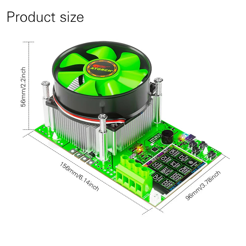 ‌Tuya WiFi Smart Battery Tester 18650 Capacity Meter USB Electronic Load Internal Resistance Detector with Real-Time APP Monitor
