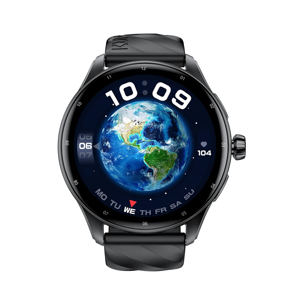 KUMI GW5 Pro Smartwatch 1.43" AMOLED IP68 Waterproof Bluetooth 5.2 Fitness Tracker Heart Rate Blood Oxygen Monitor