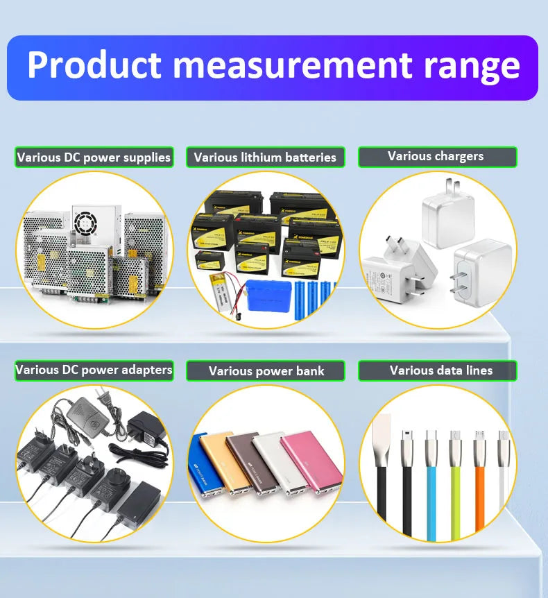 ‌Tuya WiFi Smart Battery Tester 18650 Capacity Meter USB Electronic Load Internal Resistance Detector with Real-Time APP Monitor