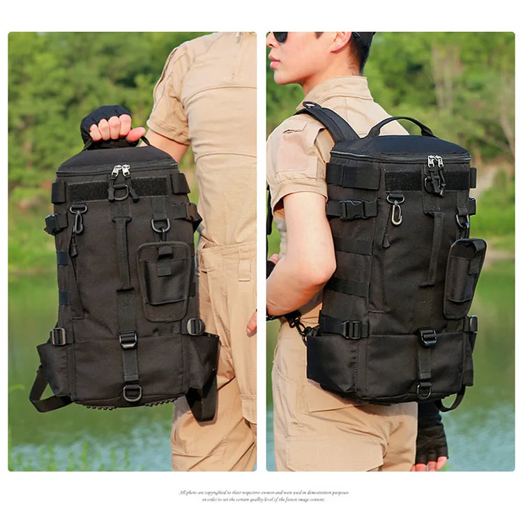 Multifunctional Fishing Backpack for Men Large Capacity Rod Storage Shoulder Bag Outdoor Sports Fish Equipment Storage Pack 2028
