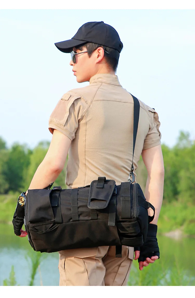 Multifunctional Fishing Backpack for Men Large Capacity Rod Storage Shoulder Bag Outdoor Sports Fish Equipment Storage Pack 2028