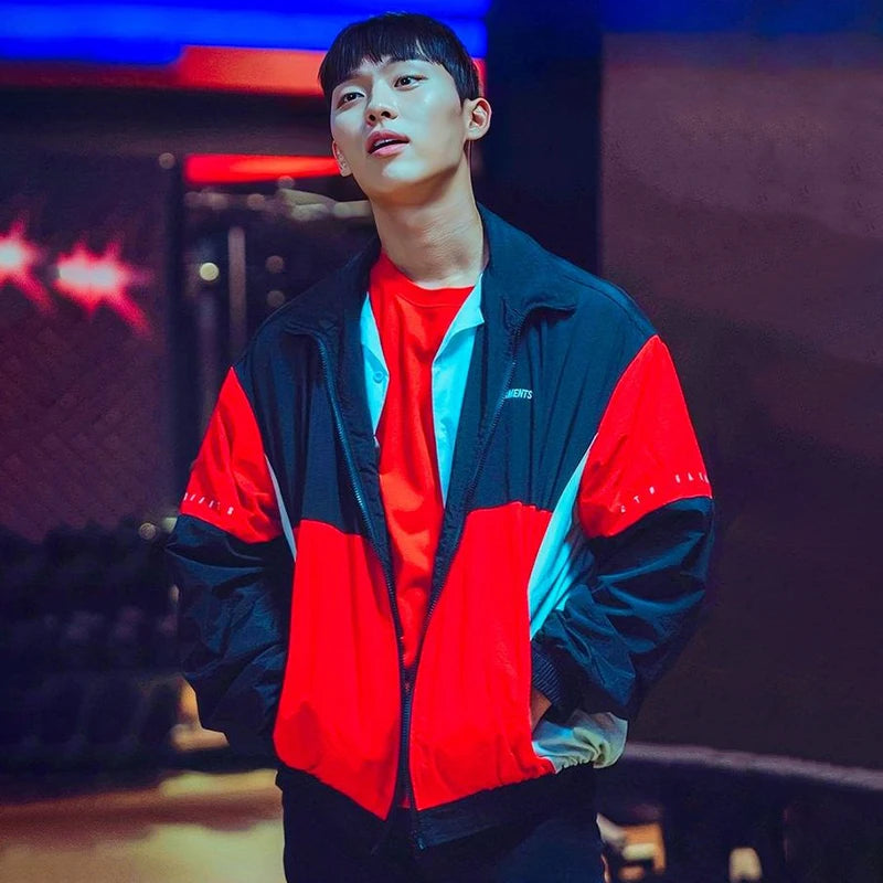 Qt8 Garments Weak Hero Class Jacket Unisex Ahn Suho Track Jackets Coat Men Women Long Sleeve Sports Tops Activewear Clothing
