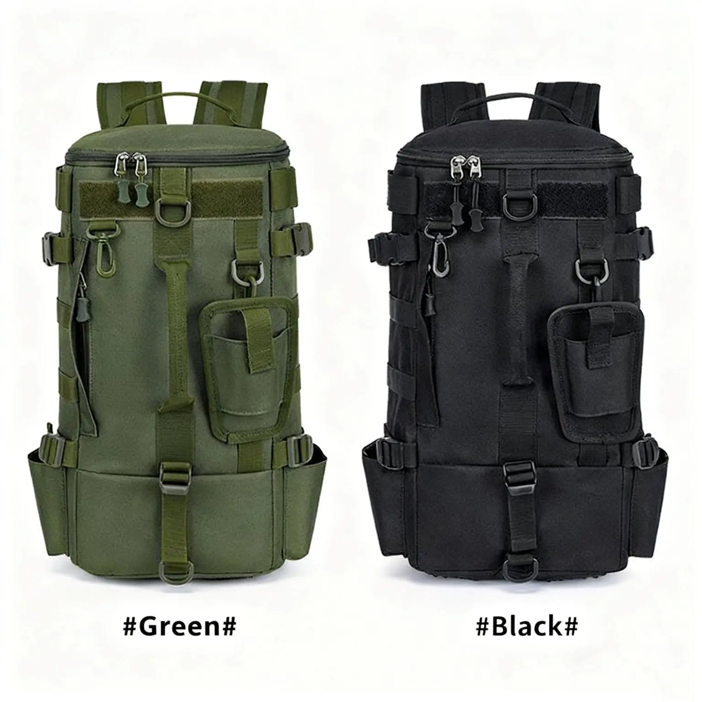 Multifunctional Fishing Backpack Tackle Bag with Rod Holders Fish Equipment Storage Waterproof Wear-resistant Outdoor Sports Bag